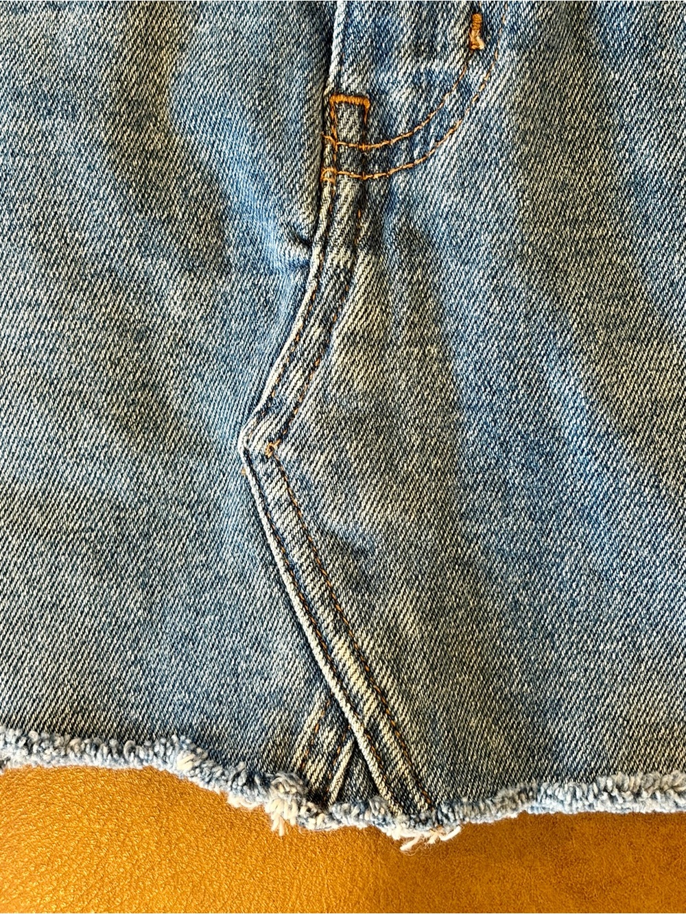 Calvin Klein Women's Light Blue Raw Hem Skirt - CK Classic Fit - Picture 7 of 8